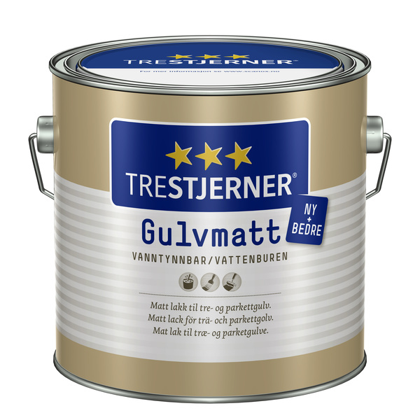 TRESTJERNER GULVMATT  3L