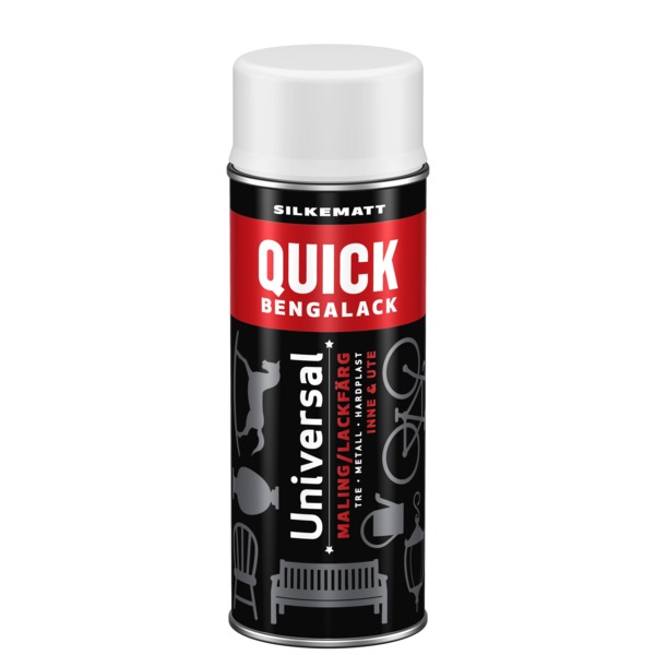 QUICK SPRAY HVIT SILKEMATT
